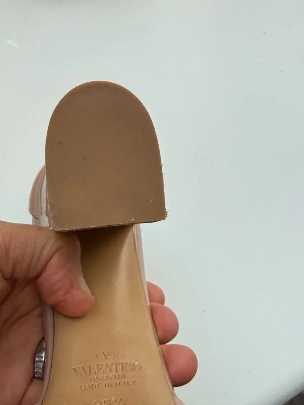 Valentino Garavani Maxi Stud Platform open toe heels US 6.5